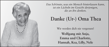 Traueranzeige von Dorothea Schuh von FZ