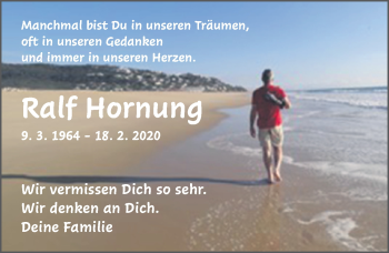 Traueranzeige von Ralf Hornung von FZ