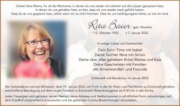 Traueranzeige von Rita Baier von FZ