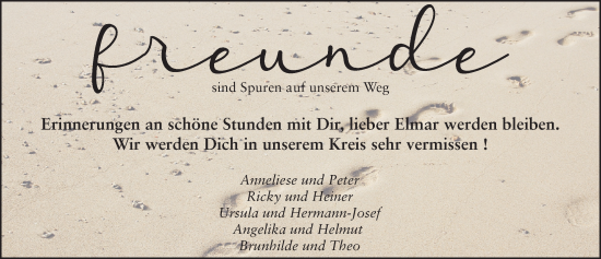 Traueranzeige von Elmar Kochanski von FZ