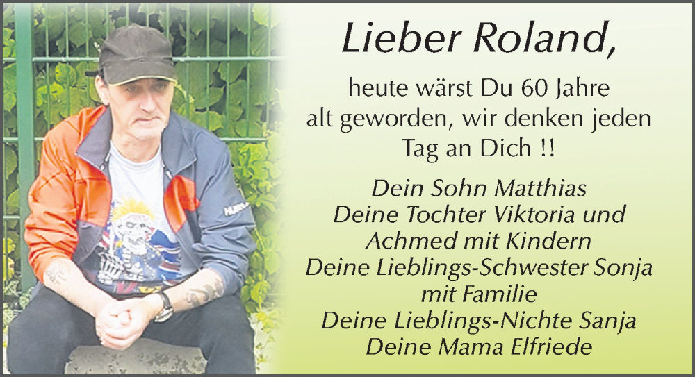  Traueranzeige für Roland Will vom 05.12.2022 aus FZ