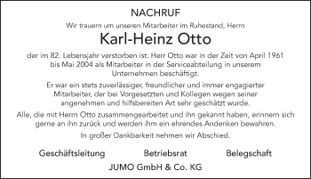 Traueranzeige von Karl-Heinz Otto von FZ