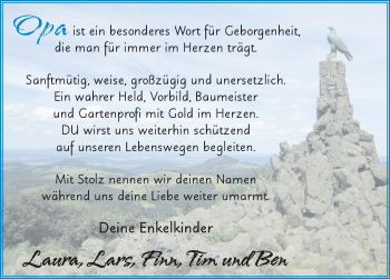 Traueranzeige von Berthold Pappert von FZ