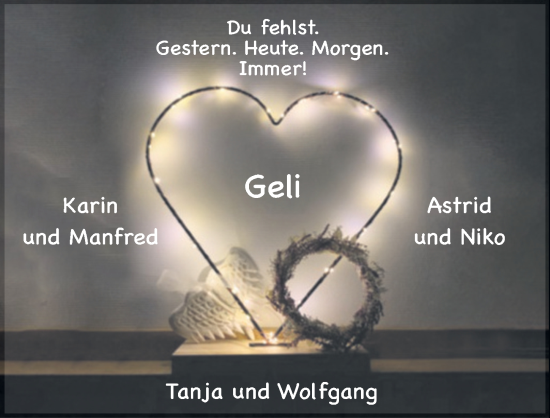 Traueranzeige von Angelika Lauer von FZ