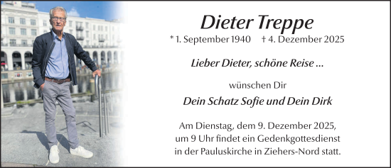 Traueranzeige von Dieter Treppe von FZ