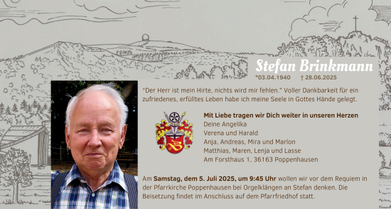 Traueranzeige von Stefan Brinkmann von FZ